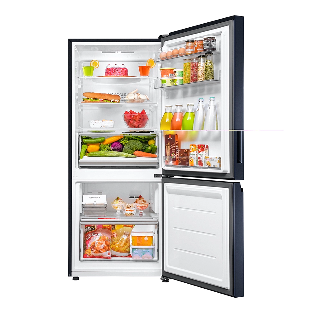 Haier 355L 3 Star Inverter Frost Free Double Door Bottom Mounted Refrigerator with Triple Inverter & Dual Fan Technology HRB-4053BGK-P